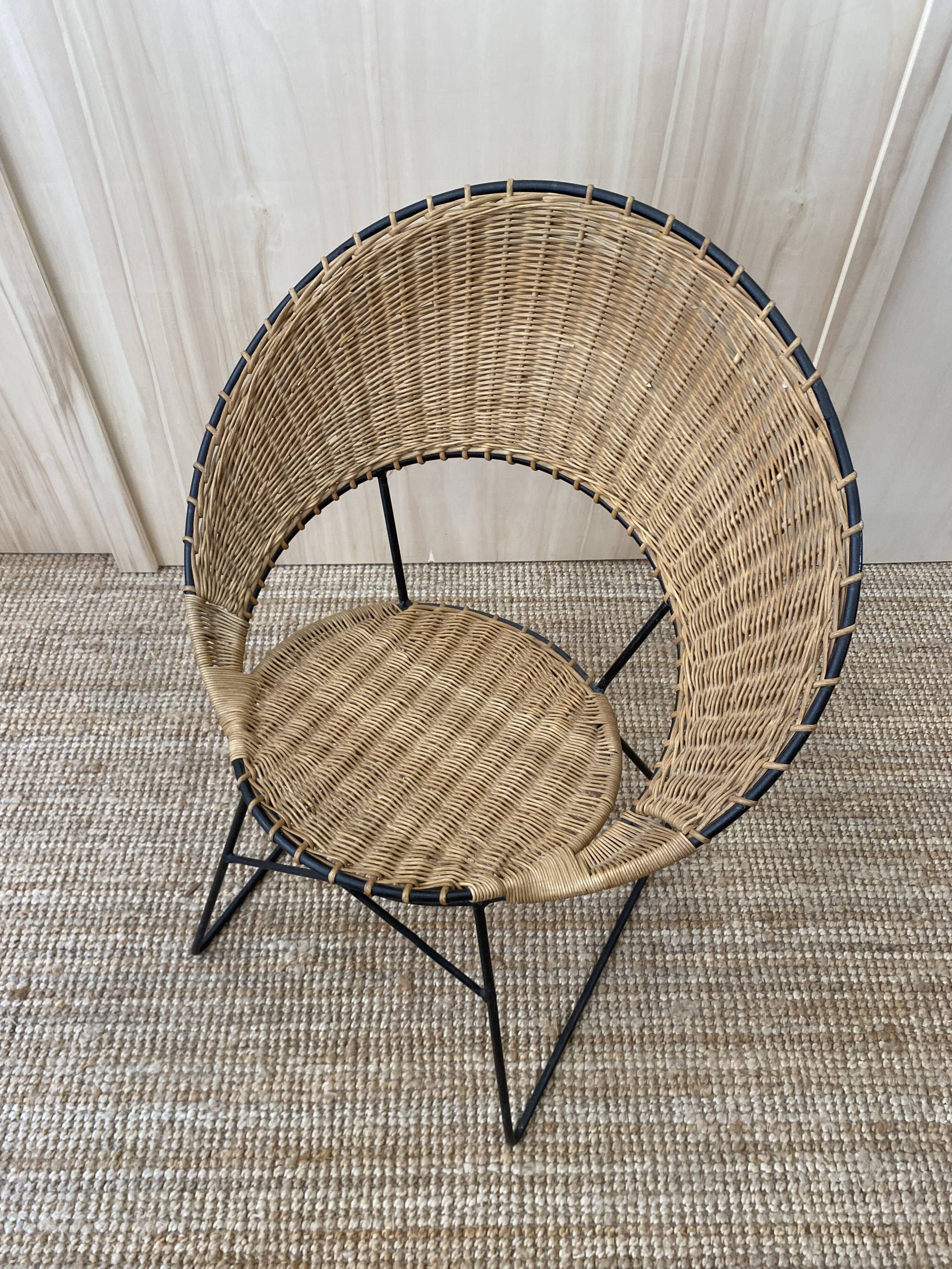 Fauteuil en Rotin de Guy Raoul