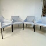 Set of 4 Arper Saari designer armchairs
