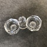 Saleron of table in crystal of saint louis star decoration