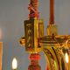 Louis XVI Style Basket Chandelier in Gilt Bronze Circa 1880