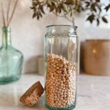 Glass spaghetti jar