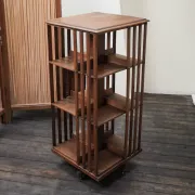 Rotating wooden library from the early 20th century.
