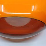 luigi colani plexiglass orange ufo space age pendant chandelier, 1970