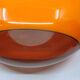 luigi colani plexiglass orange ufo space age pendant chandelier, 1970