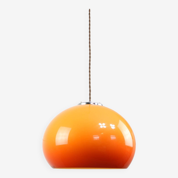 Rare Orange Jolly Pendant Lamp by Luigi Massoni for Guzzini, 1970s