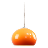 Rare Orange Jolly Pendant Lamp by Luigi Massoni for Guzzini, 1970s