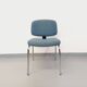 Vintage office chair in fabric and chrome from the 70s