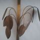 Vintage wall light Maison Charles – Brass leaves 1970s
