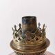 Kerosene lamp late nineteenth century mounted on Corinthian column.