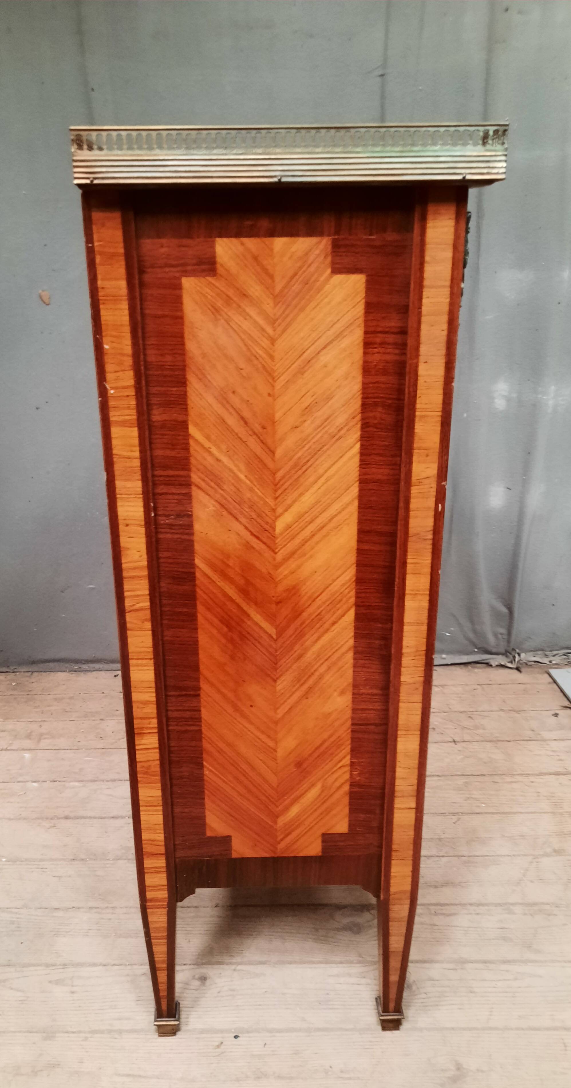 Louis XVI style marquetry chiffonier