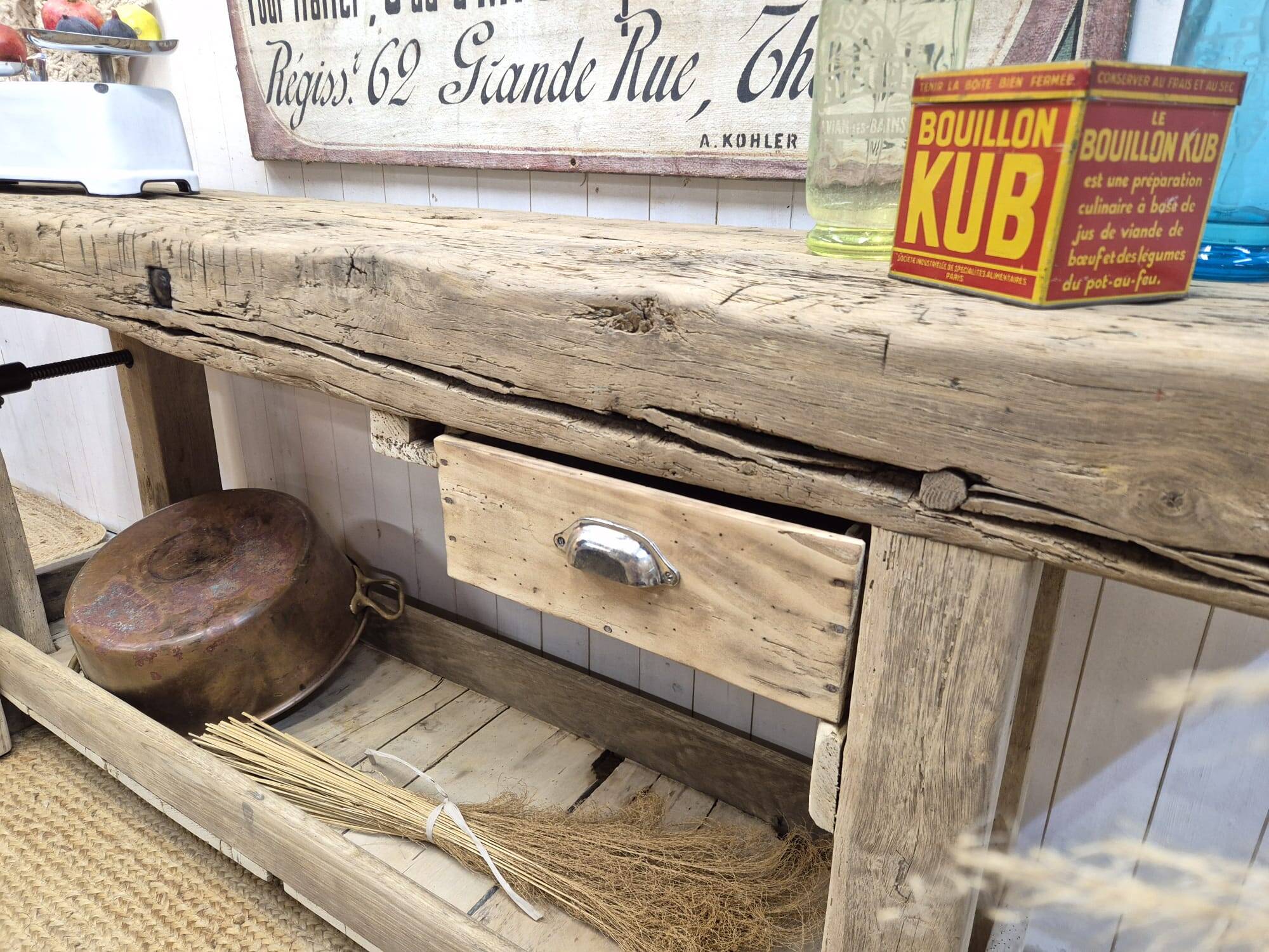 Old carpenter's workbench