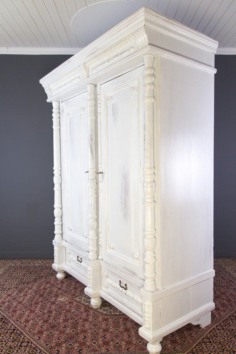 Solid pine 2-door armoire, ca. 1920s