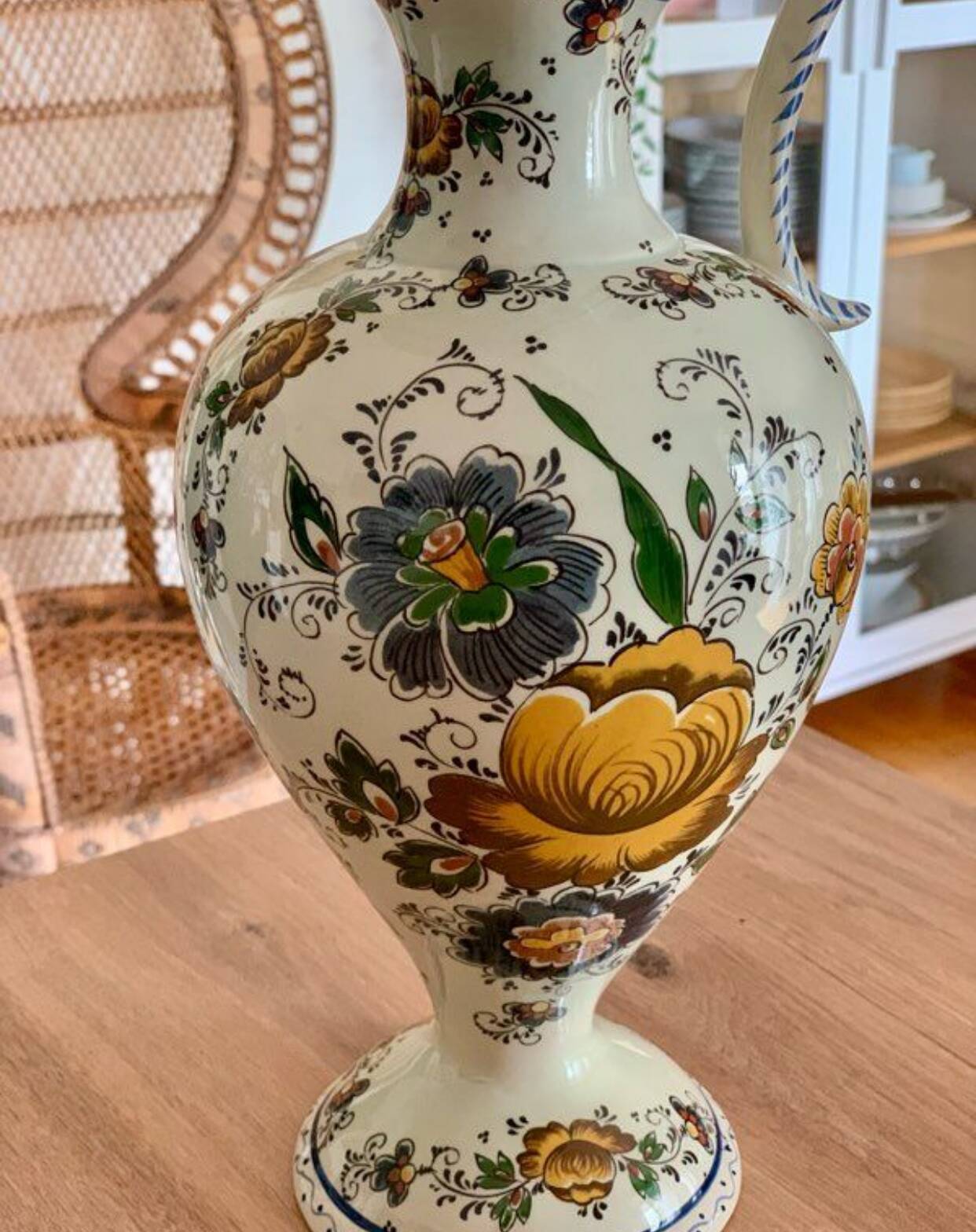 Pichet vintage fleurs