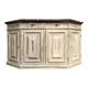 Low patinated sideboard with griotte marble top