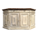 Low patinated sideboard with griotte marble top