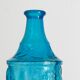 Italian bottle in blue glass, 60s