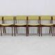 1960s Erik Buch Set of Six Restored Teak Dining Chairs, Denmark