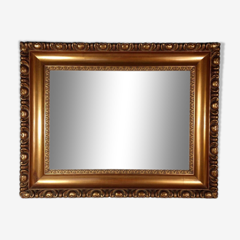 Large Louis XVI Style frame 81x63 rebate 60 to 62x43 to 44.5 cm gilded stucco wood