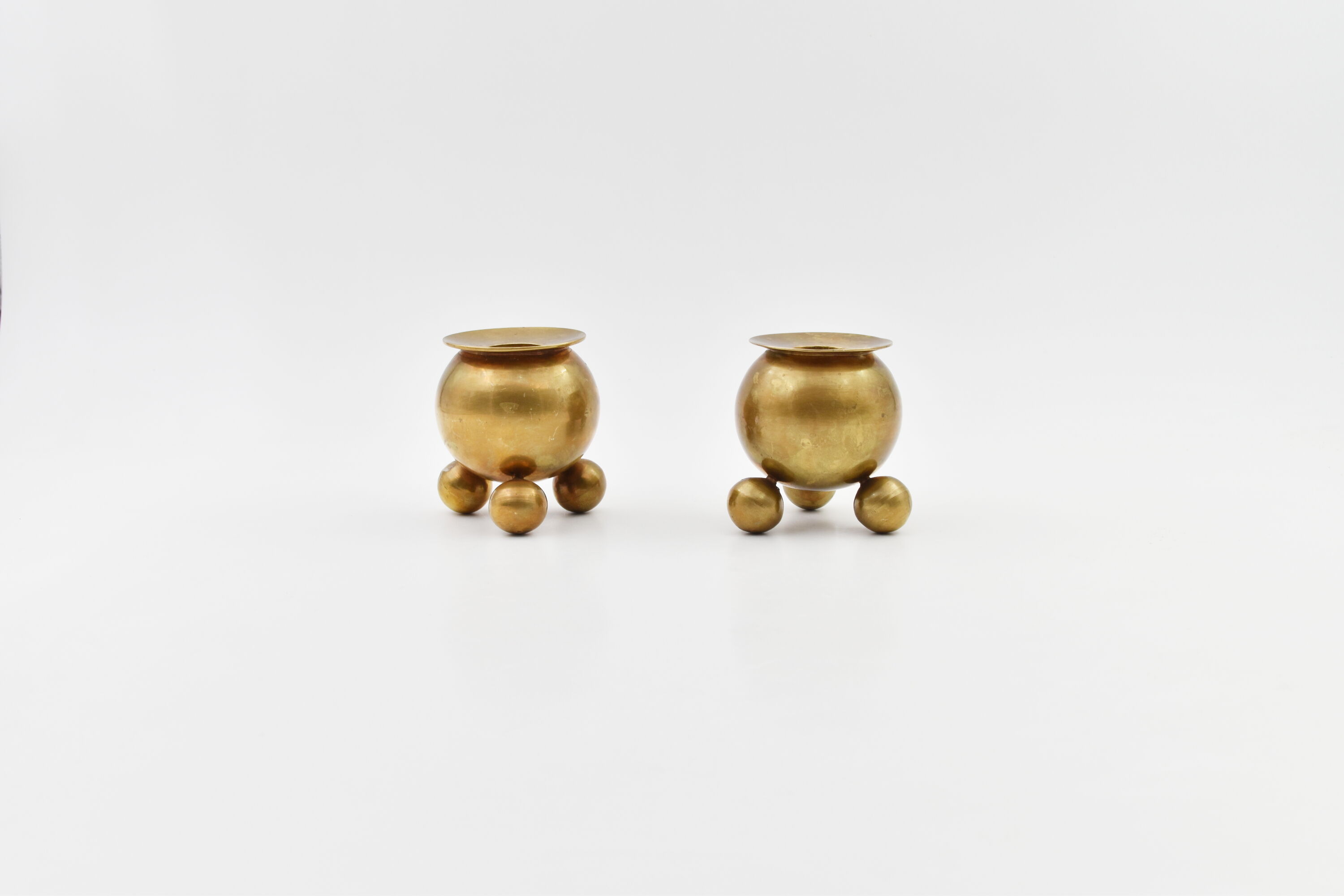Pair of vintage brass candlesticks