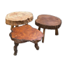 Set de 3 tables basses brutalistes