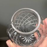 19th century cut crystal shell globe