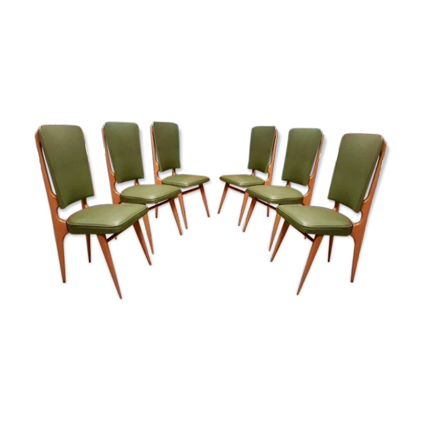 Ensemble de 6 chaises Stella Durera 1960