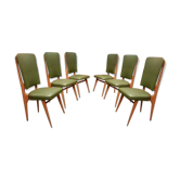 Ensemble de 6 chaises Stella Durera 1960