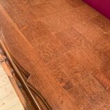 Modernist wood and ceramics sideboard of the 1950s