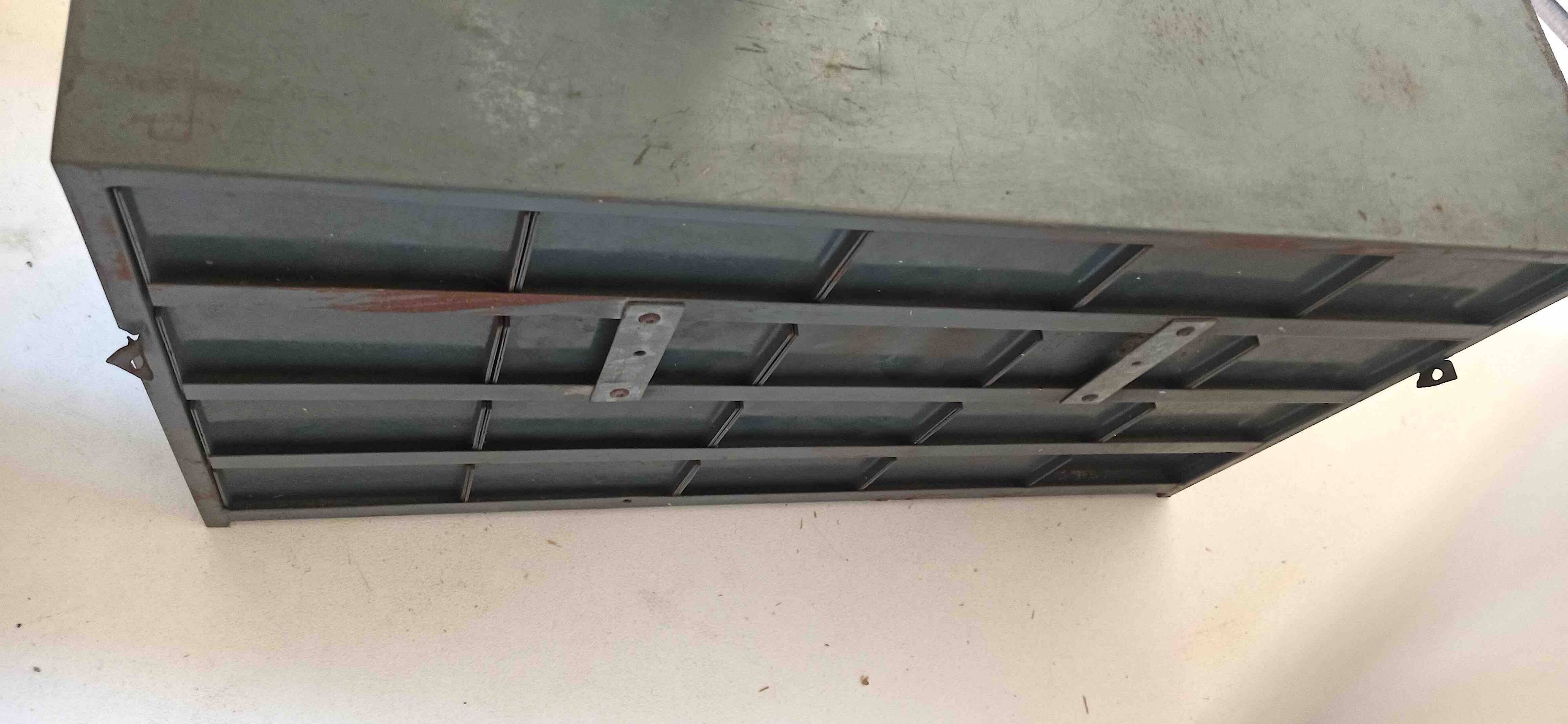 Metal workshop cabinet with 20 drawers, width 69 cm