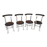 4 Scandinavian chairs by Börge Lindau