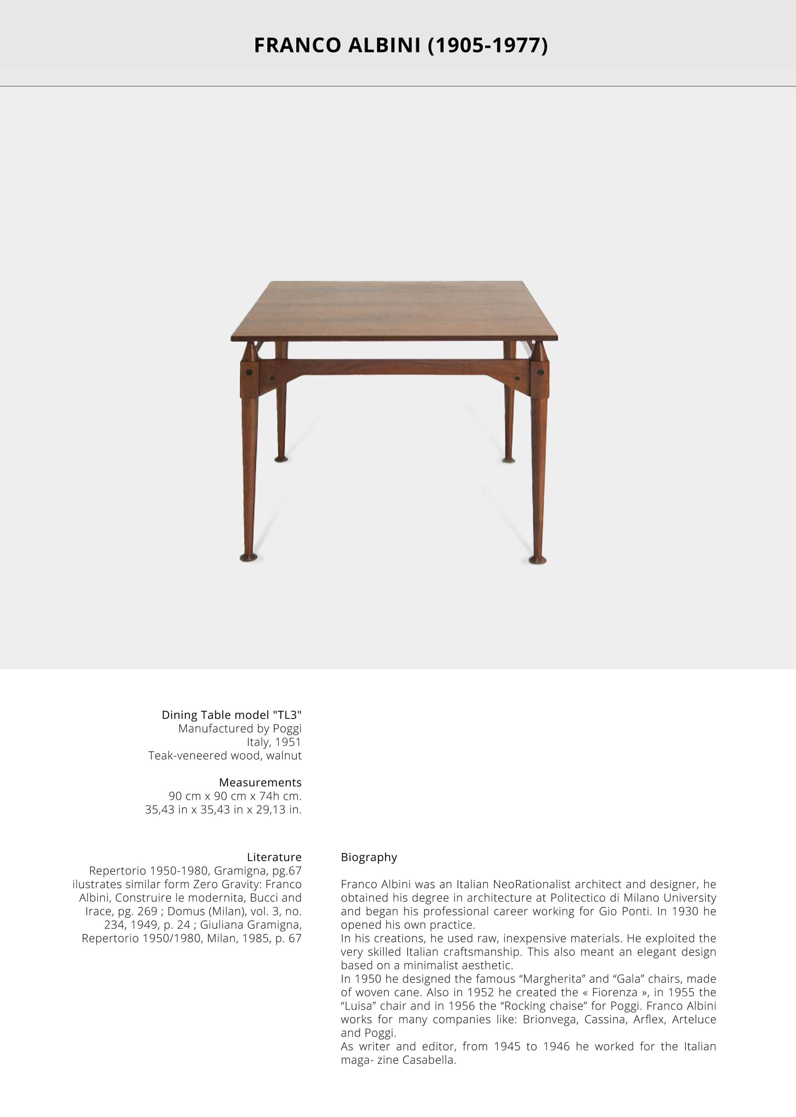 TL3 table by Franco Albini for Poggi, 1951