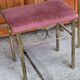 Vintage French Art Deco style vanity table in brass, 1960s, set of 3