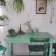 Table de ferme verte