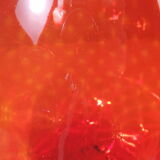 Red glass vase/cup/Italy/vintage/XXL size