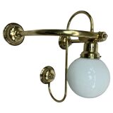 Large Art Deco wall lamp in brass