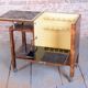Trolley Art Déco en noyer, tchèque, années 1920
