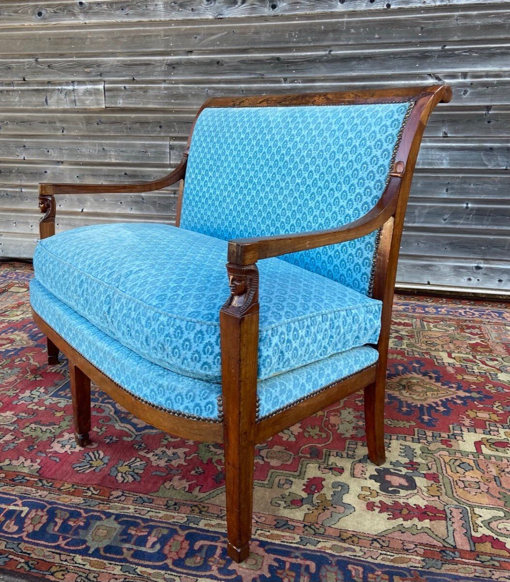 Mahogany bench period consulate return from Egypt