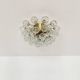 1 of 2 Amazing Golden Bubble Glass Flush Lamps by Doria