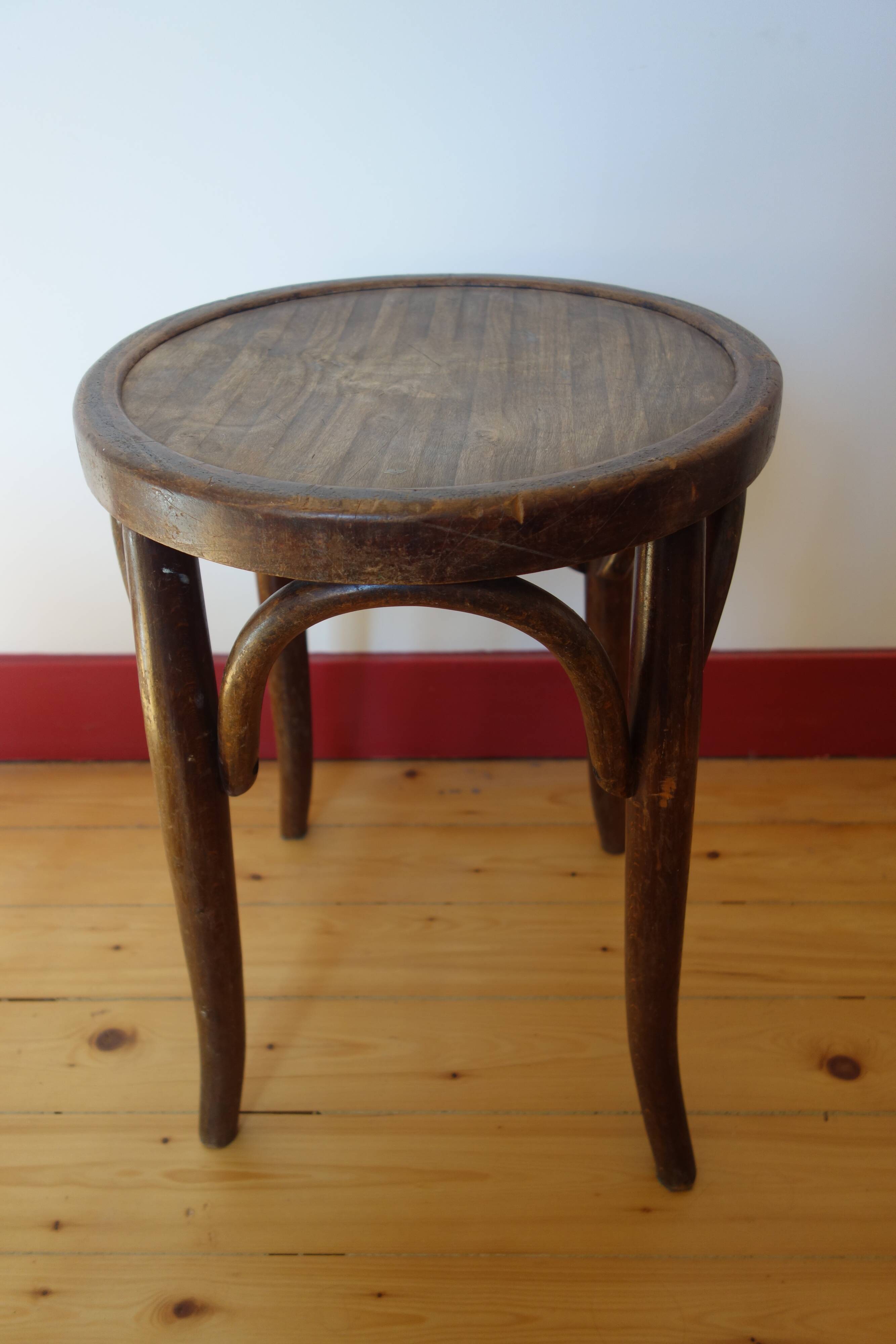 2 old Mahieu  stools