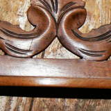 Napoleon3-era solid walnut column shelf3