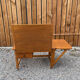 Extendable wooden desk with drawer
