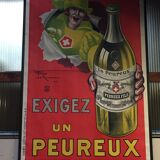 Poster linen original litho "Claim a coward" Henry Le Monnier 1925