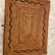 Vintage rattan trunk with lid