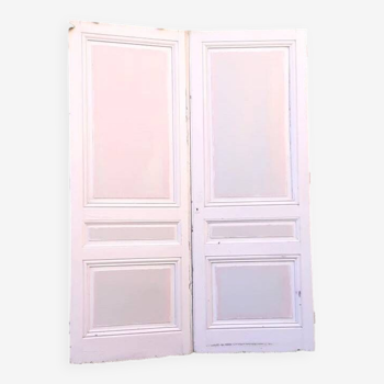 Pair of old cupboard doors h233x86cm each
