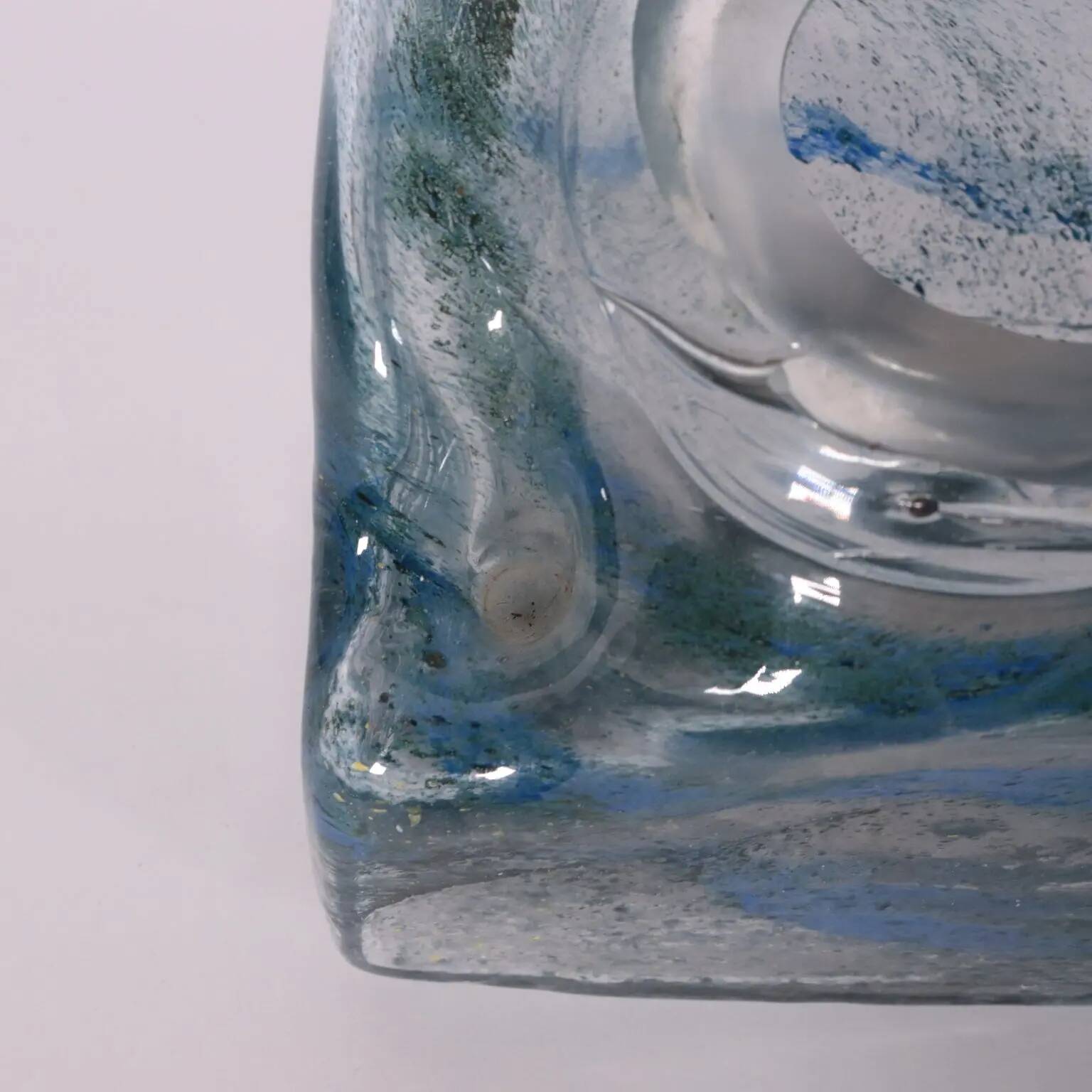 Murano glass vase Italy 1970s