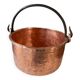 Large copper pot with handle