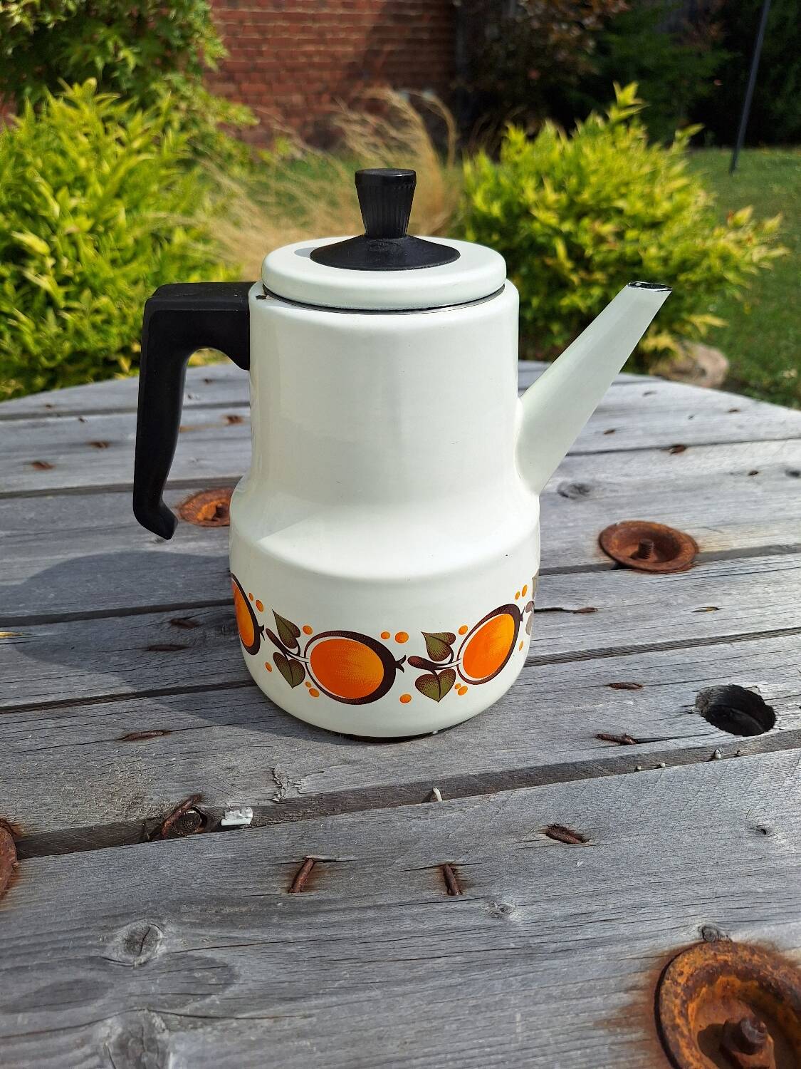 Enameled coffee pot 1970