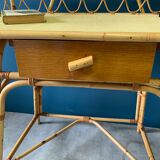 Rattan hairdresser and vintage wicker