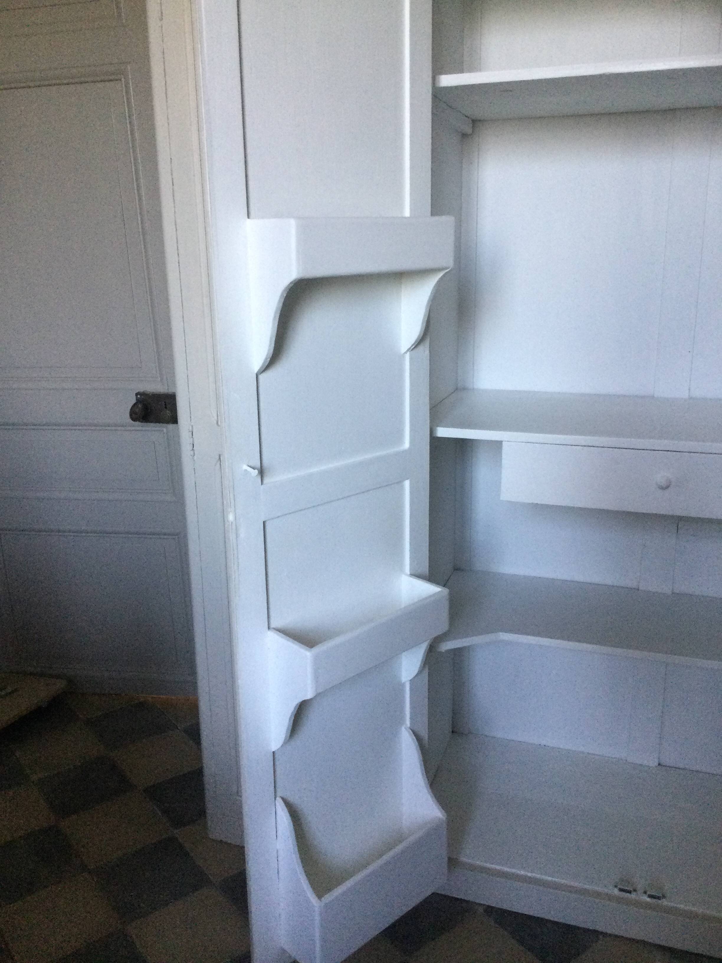 Antique Parisian 3-door wardrobe