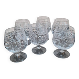 Set of 6 stemmed glasses